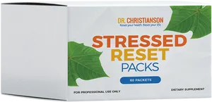 Stressed Reset Packs Dietary Supplement PNG Image