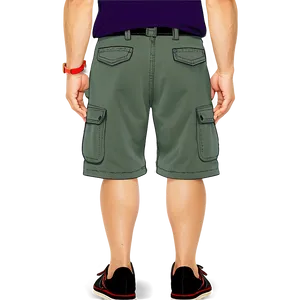 Stretch Cargo Shorts Png Aas PNG Image