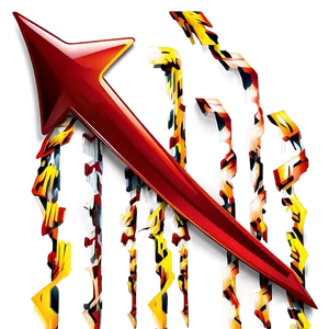 Striking Red Arrow Graphic PNG 17