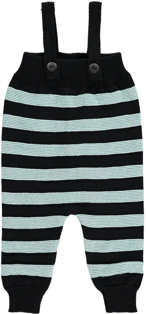 Striped Baby Overalls PNG Image