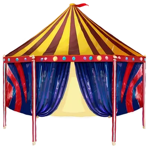 Striped Circus Tent Png Cip99 PNG Image