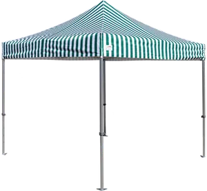 Striped Market Stall Canopy PNG Image