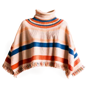 Striped Poncho Fashion Png Dbo74 PNG Image