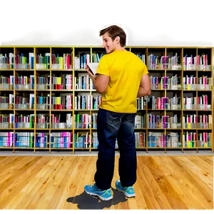 Student In Library PNG 05232024 PNG