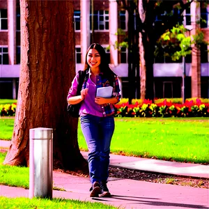 Student On Campus PNG Crx36 PNG