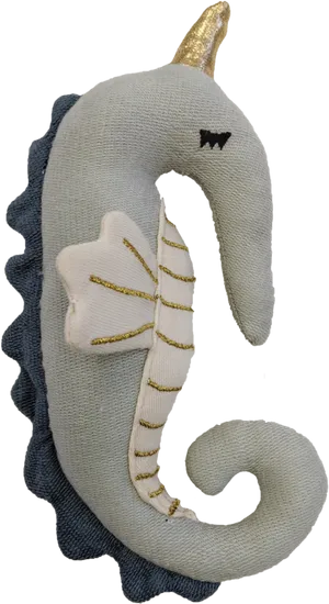 Stuffed Seahorse Toy PNG Image