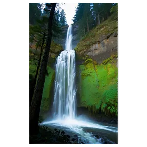 Stunning Multnomah Falls Png Xfn8 PNG Image