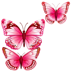 Stunning Pink Butterfly Art Png 06212024 PNG Image