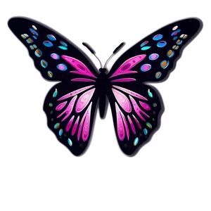 Stunning Pink Butterfly Art Png 32 PNG Image