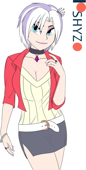 Stylish_ Anime_ Character_with_ Red_ Jacket PNG Image