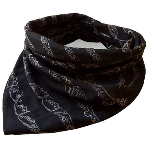 Stylish Black Bandana Png Wof48 PNG Image