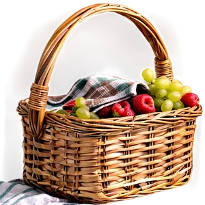 Stylish Picnic Basket Png Afr PNG Image