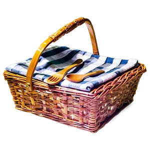 Stylish Picnic Basket Png Jlc PNG Image