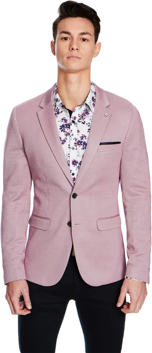 Stylish Pink Blazerfor Men PNG Image