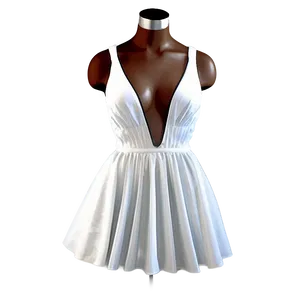 Stylish White Party Dress Png 68 PNG Image