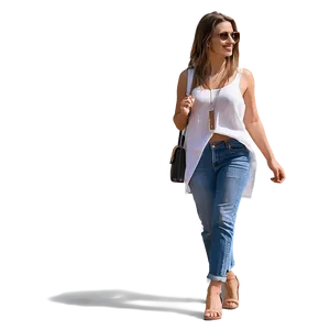 Stylish Woman Walking Png Odx PNG Image