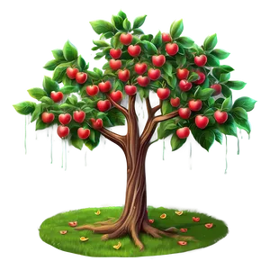 Stylized Apple Tree Png Wpx PNG Image