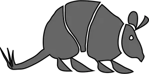 Stylized Armadillo Illustration PNG Image