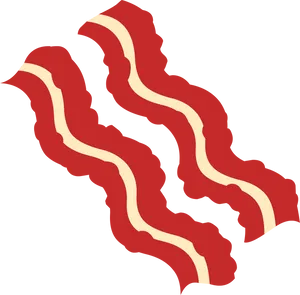 Stylized Bacon Graphic PNG Image