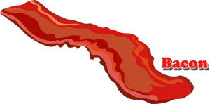 Stylized Bacon Graphic PNG Image