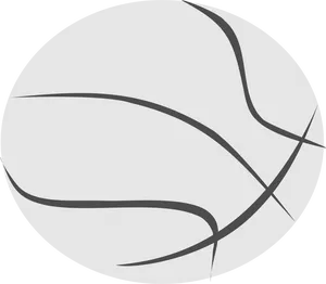 Stylized Basketball Clipart PNG Image