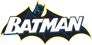 Stylized Batman Logowith Character PNG Image