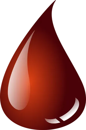 Stylized Blood Drop Graphic PNG Image