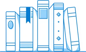 Stylized Book Spines Graphic PNG Image