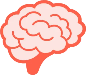 Stylized Brain Clipart PNG Image