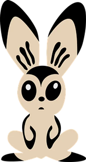 Stylized Bunny Graphic PNG Image