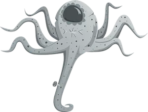 Stylized Cartoon Octopus PNG Image