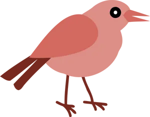 Stylized Cartoon Robin PNG Image