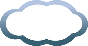 Stylized Cloud Graphic PNG Image