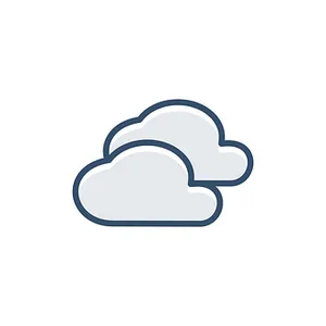 Stylized Cloud Icon PNG Image