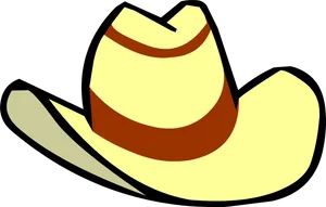 Stylized Cowboy Hat Vector PNG Image