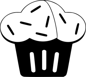 Stylized Cupcake Icon PNG Image