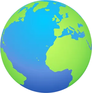 Stylized Earth Clipart PNG Image