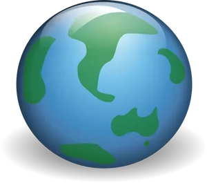 Stylized Earth Illustration PNG Image