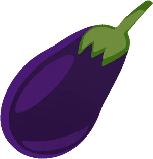 Stylized Eggplant Graphic PNG Image