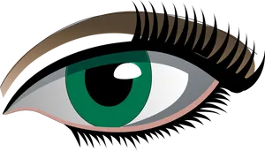 Stylized Evil Eye Graphic PNG Image