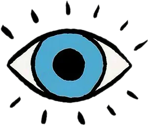 Stylized Eye Illustration PNG Image