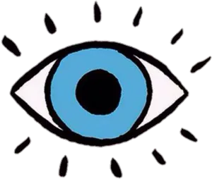 Stylized Eye Illustration PNG Image