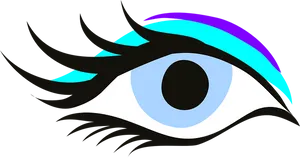 Stylized Eye Illustration PNG Image