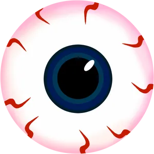 Stylized Eyeball Illustration PNG Image