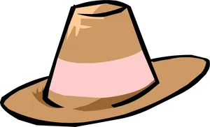 Stylized Fedora Hat Illustration PNG Image