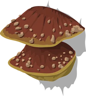 Stylized Fungus Illustration PNG Image