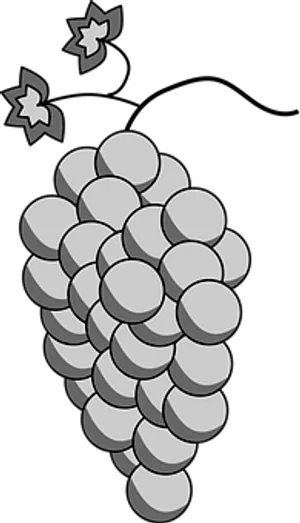 Stylized Grape Cluster Graphic PNG
