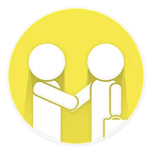 Stylized Handshake Icon PNG Image