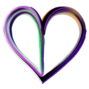 Stylized Heart Line Image Png 06262024 PNG Image