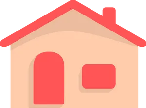 Stylized Home Icon PNG Image